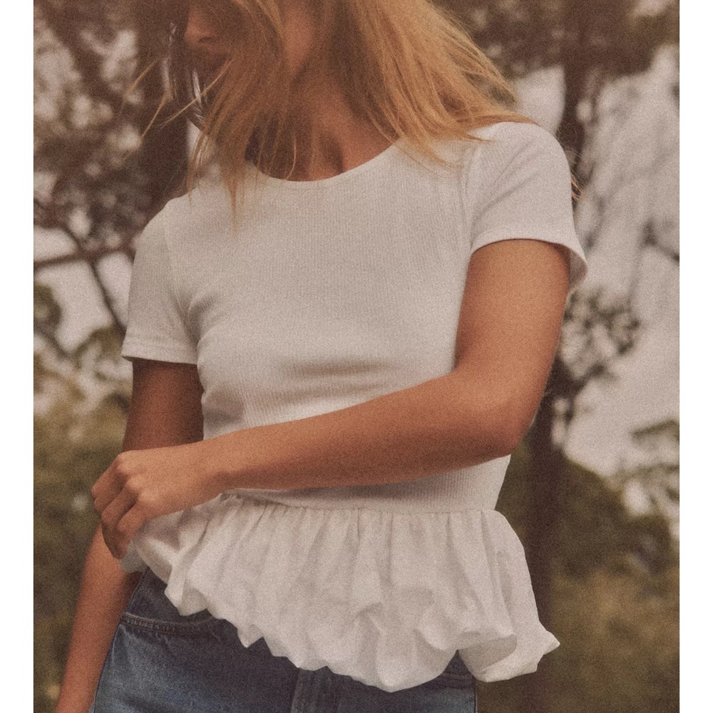 Zara peplum top